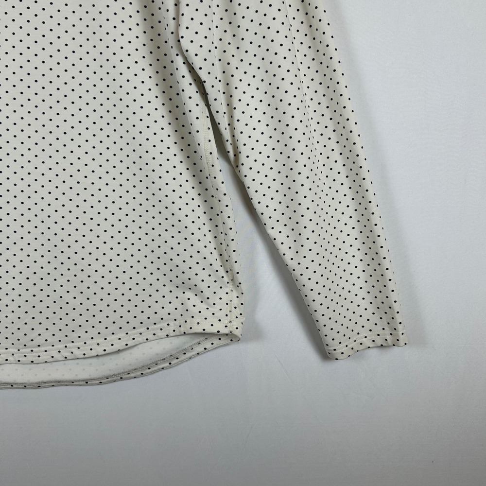 BYLT Basics Drop Cut LUX Long Sleeve Crew Neck Polka Dot Mens XL Shirt - Picture 8 of 9